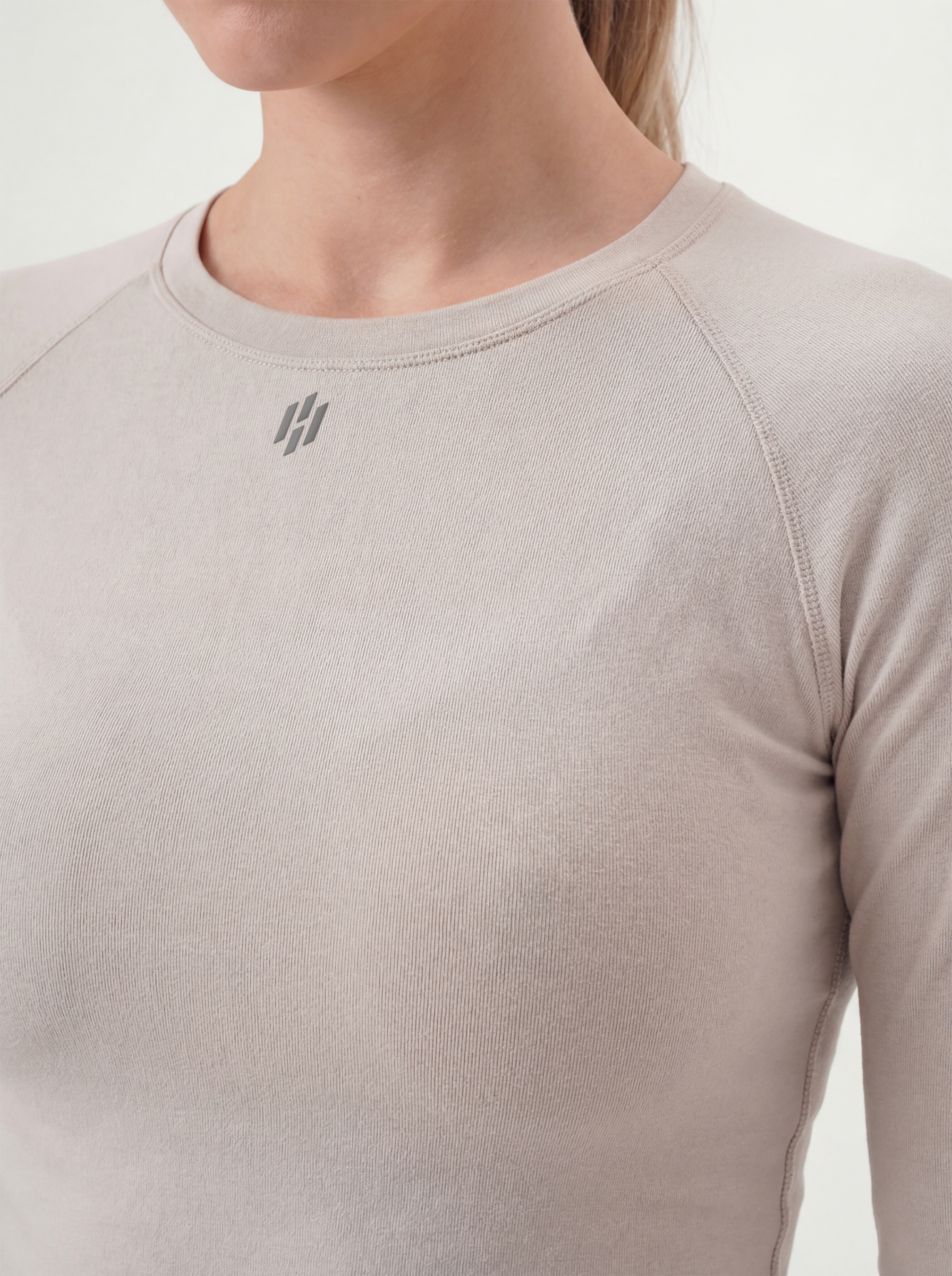 Equinox Fitted Long-Sleeve - Stone Grey