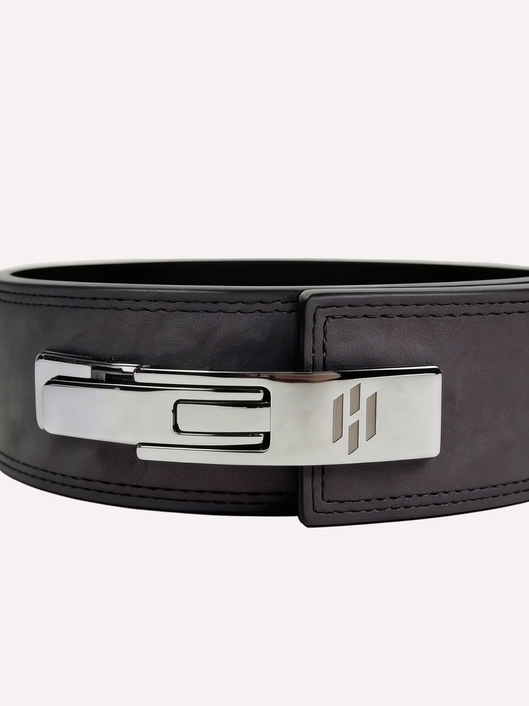 GREY LEATHER LIFTING BELT