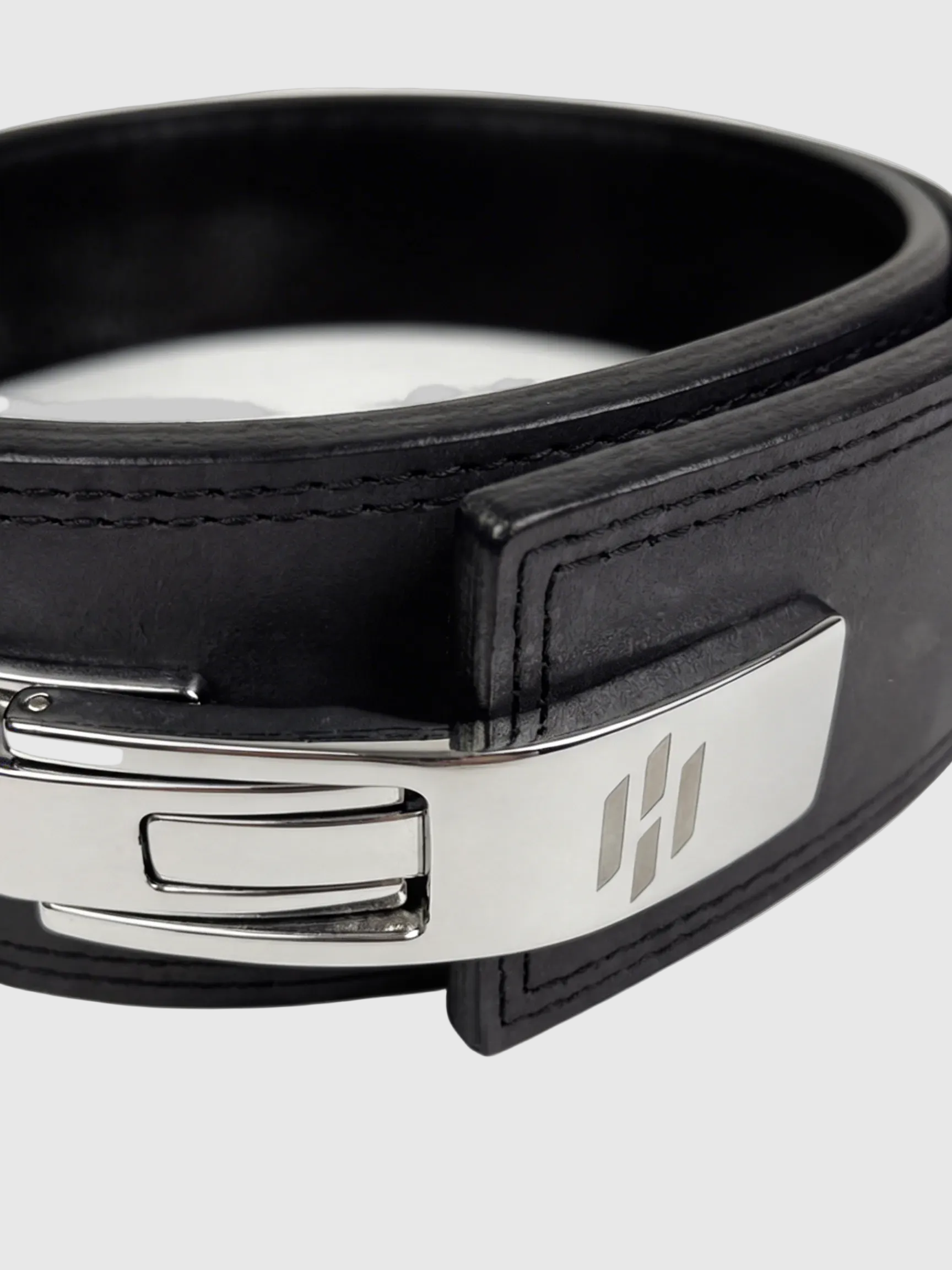 BLACK LEATHER LIFTING BELT