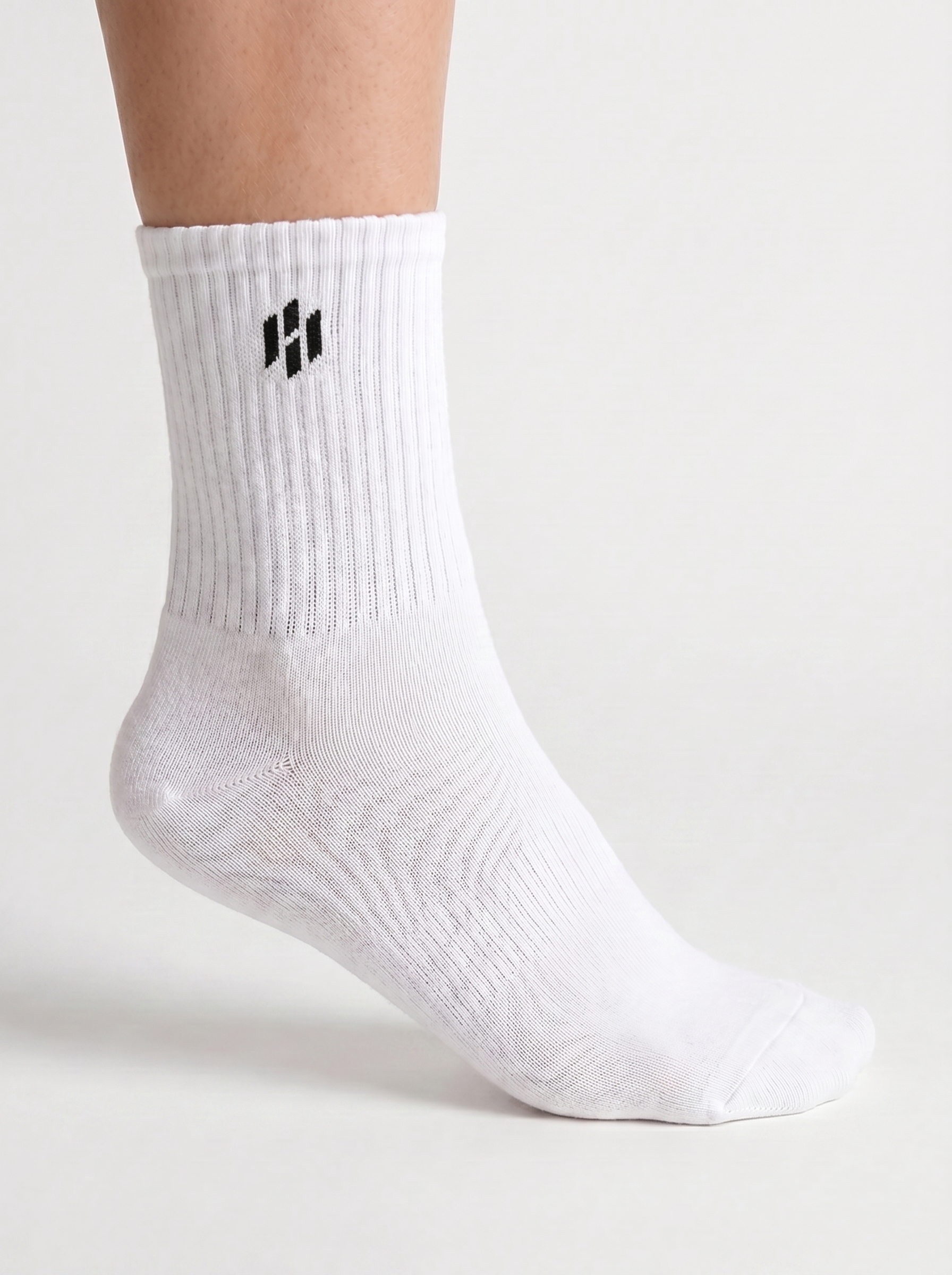Everyday Crew Socks - White